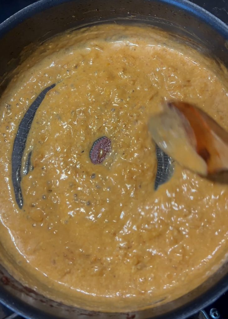 Make the Creamy Onion Sauce: Melt butter, add onions, pour in cream, and stir until smooth.