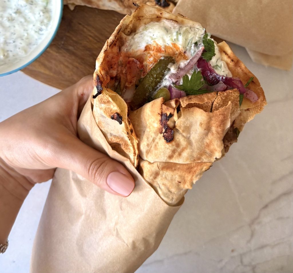 Lebanese beef wrap