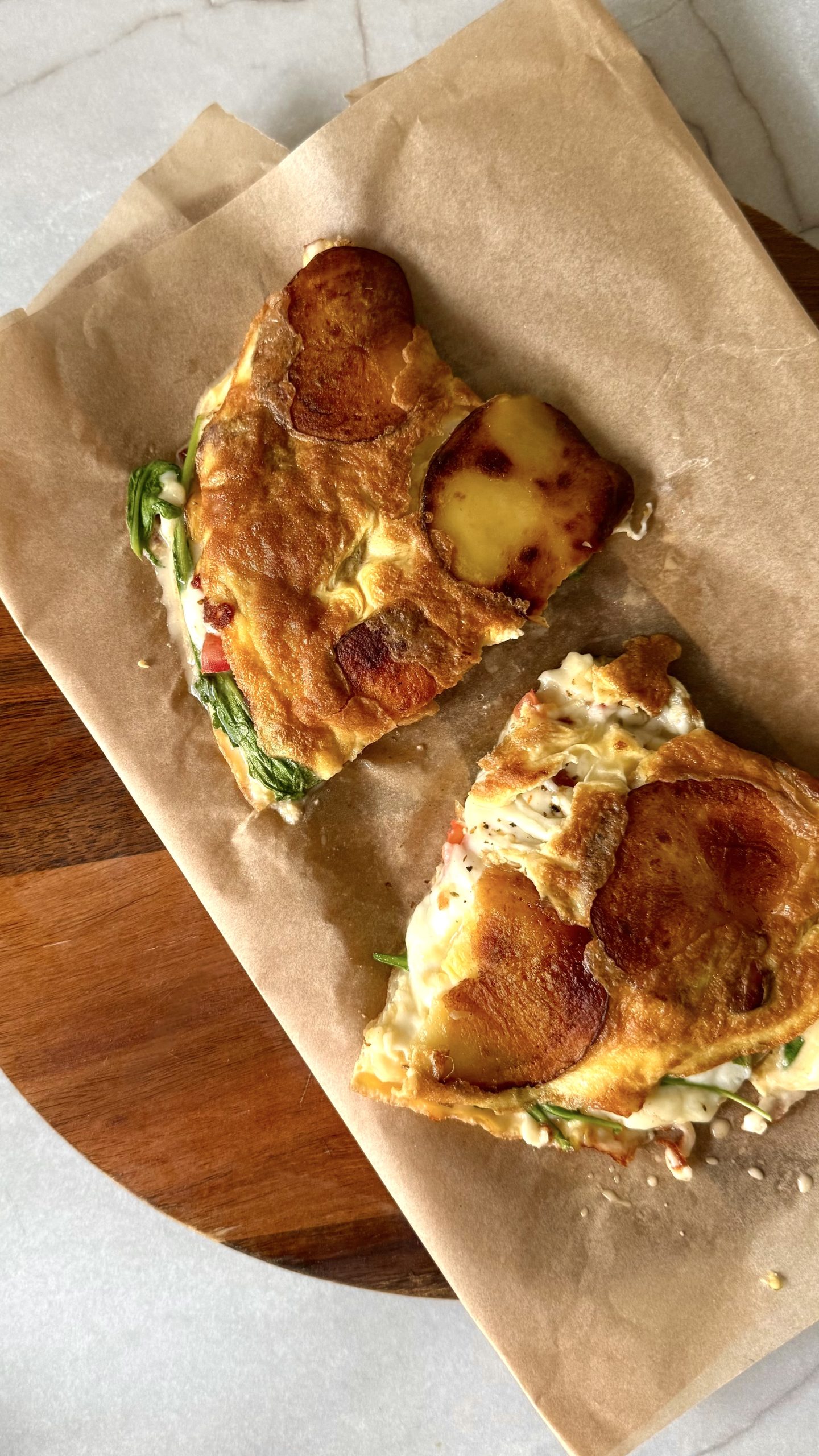 Crispy potato egg wrap